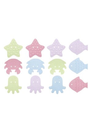 Набор игрушек для ванной мини-коврики SEA ANIMALS, пастель, 12 шт (RBM-012-SA) Набор игрушек для ванной мини-коврики SEA ANIMALS, пастель, 12 шт (RBM-012-SA)